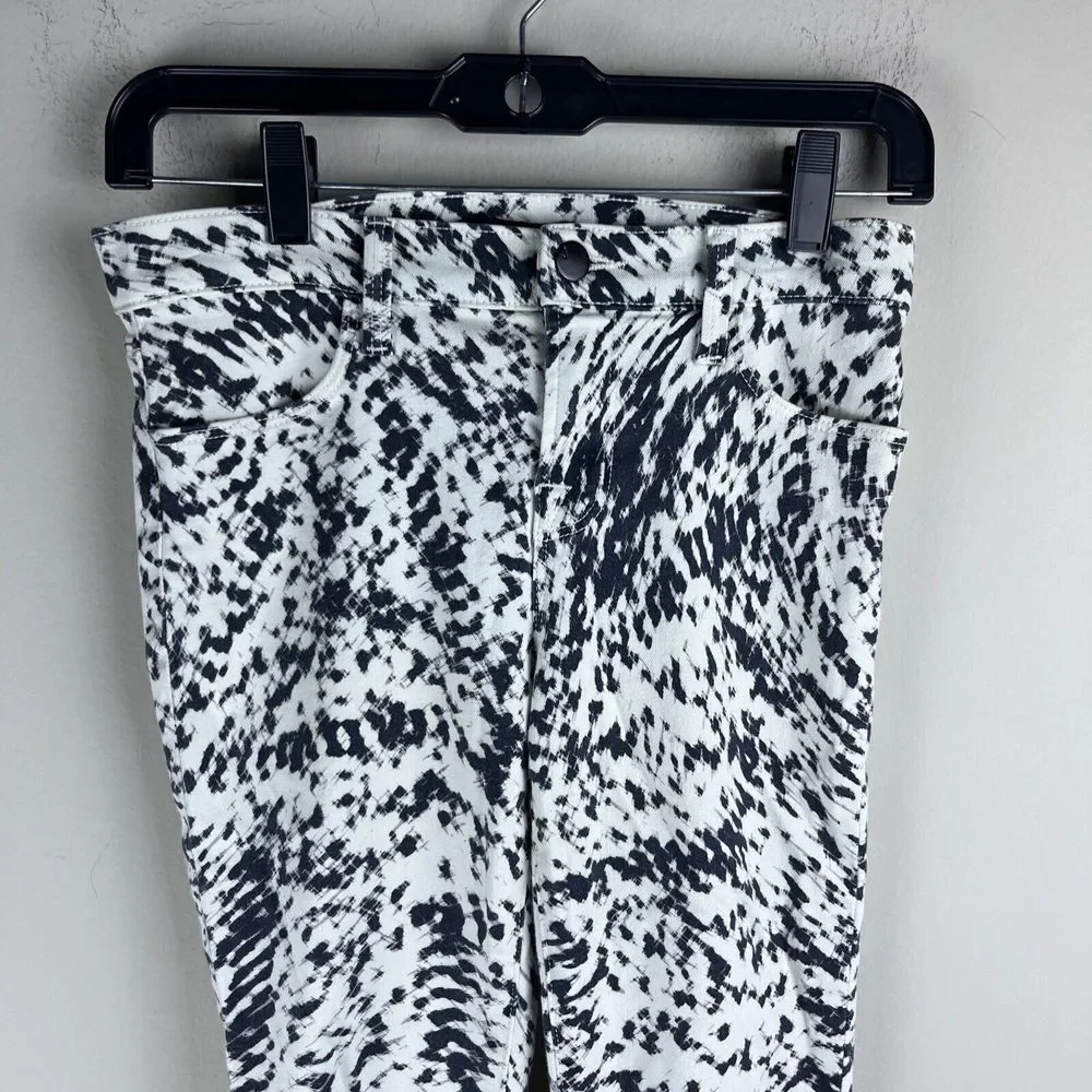 J Brand Women's Size 25 Super Skinny Labyrinth Print Pants